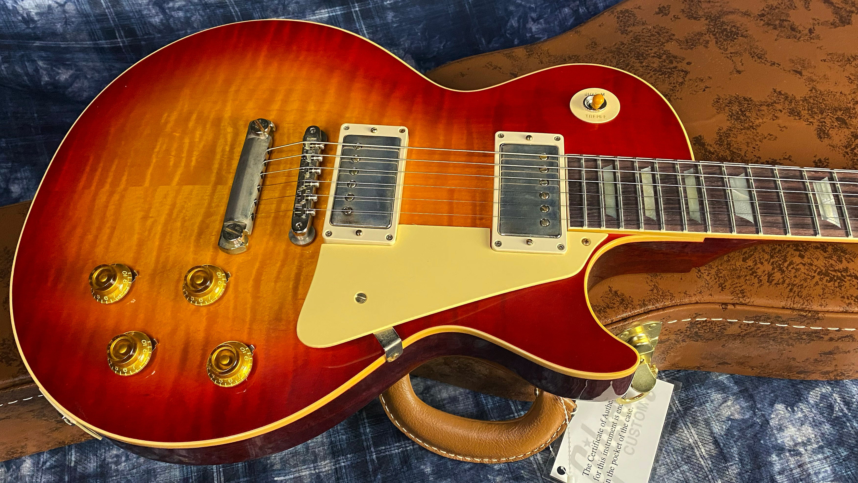 NEW ! 2024 Gibson Custom Shop 1959 Les Paul Factory Burst - Authorized Dealer - Hand Picked Top - VOS - 8.7lbs - G02985