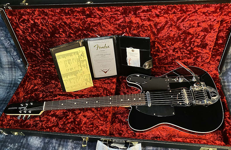 NEW! 2024 Fender John 5 Signature Bigsby Telecaster Custom Shop Black - Authorized Dealer - 8.9lbs - G04092