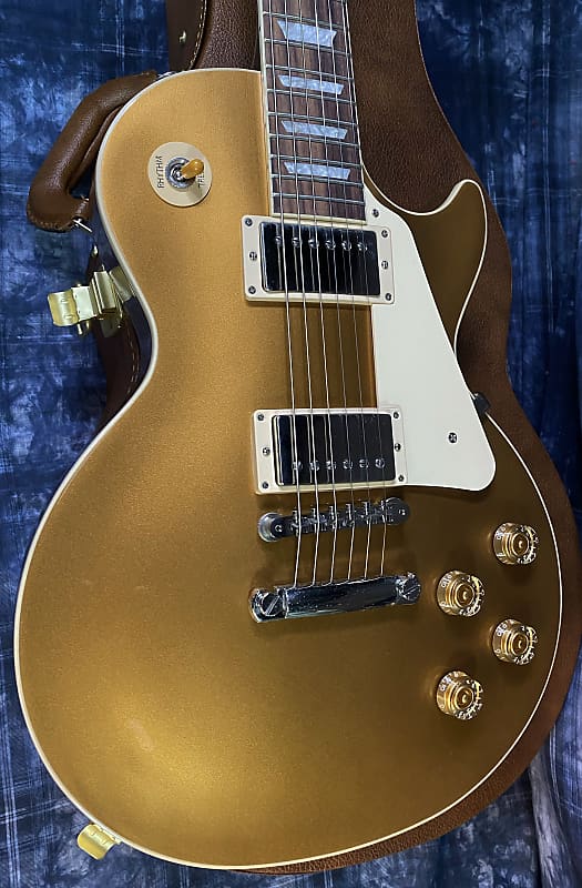 NEW ! 2024 Gibson Les Paul 50's Standard Bizarre Guitar 50th Anniversary Limited Edition All Gold Top, Back & Neck - Upgraded 57 Classic Pick-Ups - Speed Knobs - Titanium Saddles - Authorized Dealer - G03812 - 9.5 lbs