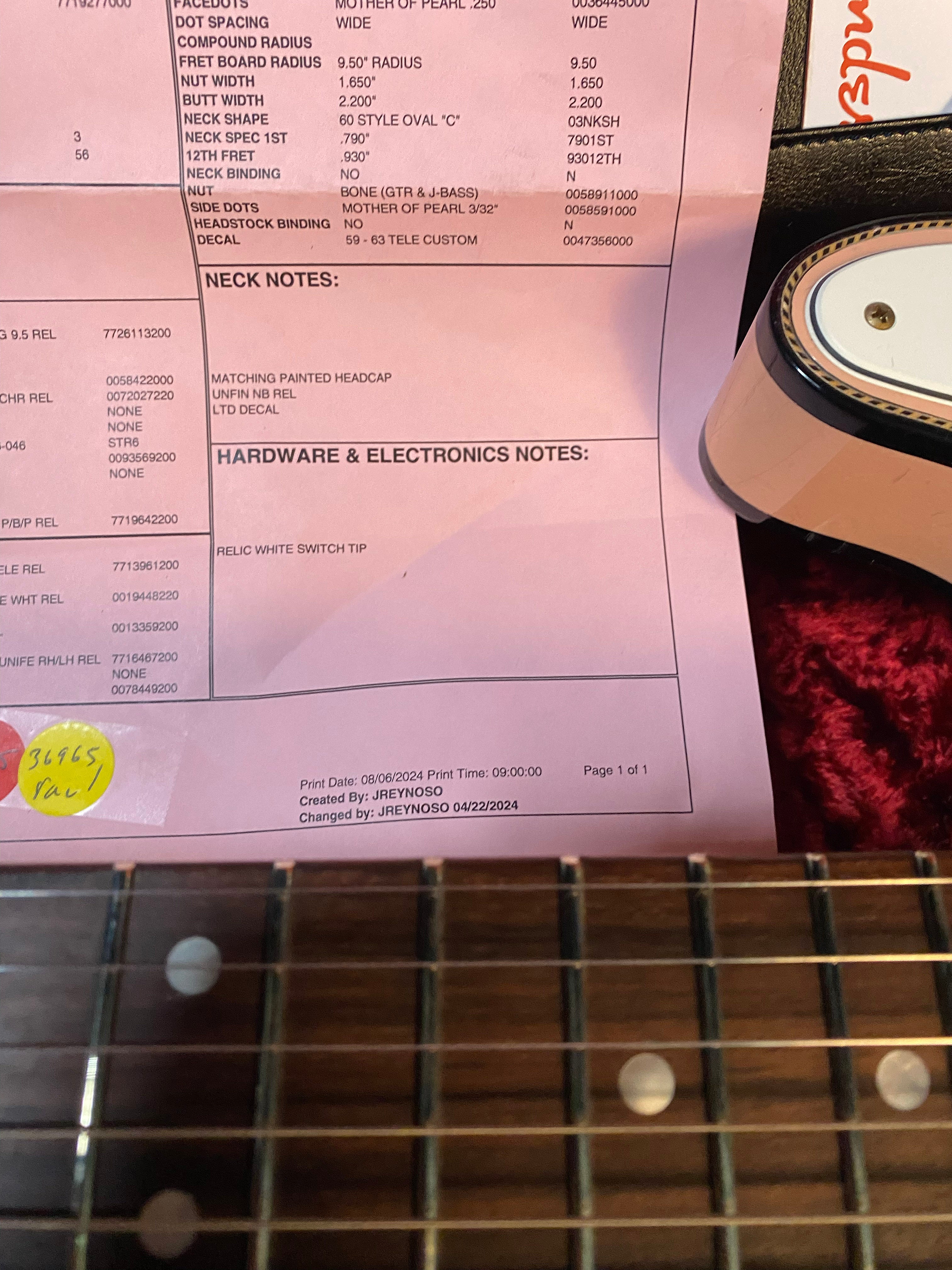 NEW! 2024 Fender Limited Edition Cunife Telecaster Custom Journeyman Relic - Aged Shell Pink Finish - Authorized Dealer - 8.2 lbs - G03532