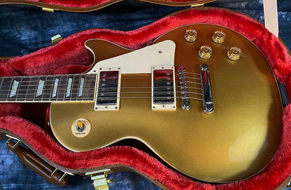 NEW ! 2024 Gibson Les Paul 50's Standard Bizarre Guitar 50th Anniversary Limited Edition All Gold Top, Back & Neck - Upgraded 57 Classic Pick-Ups - Speed Knobs - Titanium Saddles - Authorized Dealer - G03762 - 10 lbs