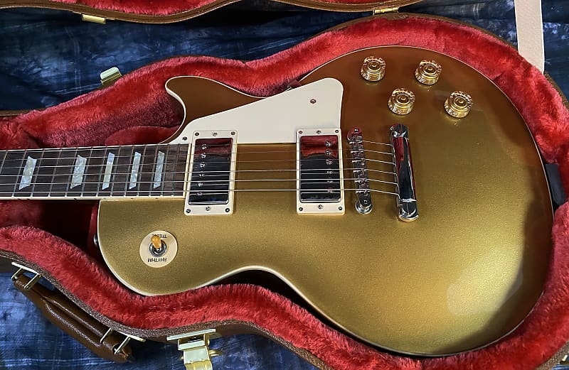 NEW ! 2024 Gibson Les Paul 50's Standard Bizarre Guitar 50th Anniversary Limited Edition All Gold Top, Back & Neck - Upgraded 57 Classic Pick-Ups - Speed Knobs - Titanium Saddles - Authorized Dealer - G03762 - 10 lbs