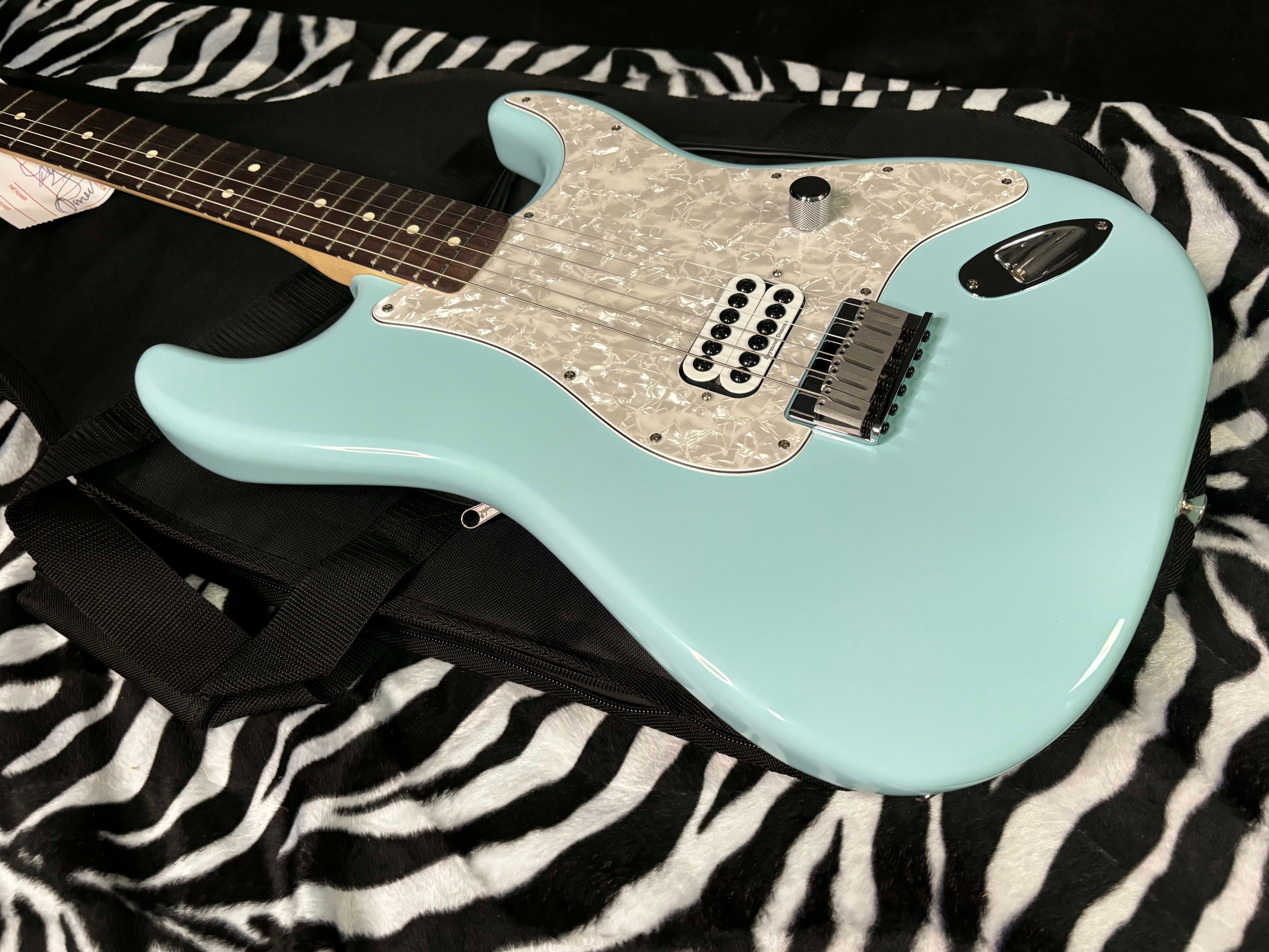 NEW 2023 Fender Limited Edition Tom DeLonge Signature Stratocaster Daphne Blue 7lbs- Authorized Dealer- In Stock! G01839