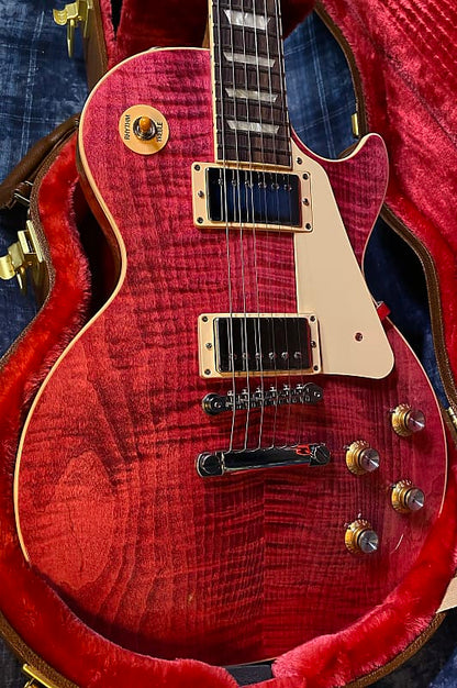 NEW!! 2024 Gibson Les Paul Standard '60s - Translucent Fuchsia - Killer Wide Crazy Curly Chevron Flame - Hand Picked Top - Authorized Dealer - 9lbs - G03777