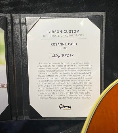 2024 Gibson Rosanne Cash Signature J185 - Custom Shop - Authorized Dealer - Only 4.1 lbs - AMJBRC85HCS - G03562