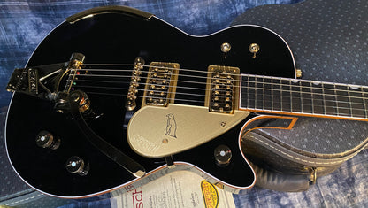 NEW! 2024 Gretsch G6134CS Penguin - Bigsby - Master Built - Gonzalo Madrigal - Gloss Black - Authorized Dealer! RARE! Weighs 8.6lbs - G03448