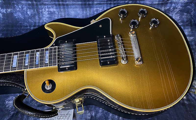 NEW! 2024 Gibson Les Paul Custom 57 Murphy Lab Ultra Light Aged Custom Shop - Bizarre Guitar 50th Anniversary Model - 9.5 lbs - All Double Gold - Authorized Dealer - G04169