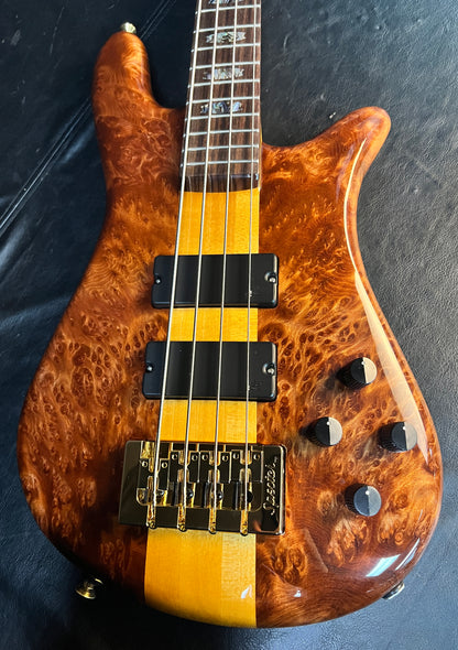 Spector USA NS-2 - Maple Burl - Amber Gloss - Authorized Dealer