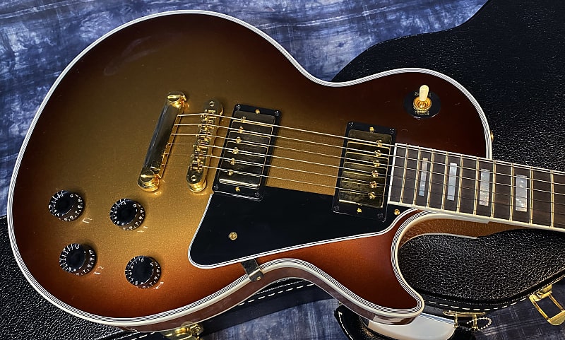 NEW! 2024 Gibson Custom Shop Les Paul Custom Dealer Select - Authorized Dealer - Viceroy Goldburst - Super RARE! 9.85lbs - G03