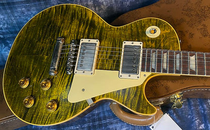 NEW ! 2024 Gibson Custom Shop Dealer Select '59 Les Paul Standard Reissue - Yellow Tiger - Monster Hand Picked Top - 8.25 lbs - Authorized Dealer - G03730