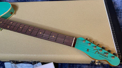 UNPLAYED ! 2024 Fender Custom Shop '60 Heavy Relic Telecaster Handwound Pick-Ups - Modern Specs - Seafoam Green Over 3-Tone Sunburst with Matching Peg Head - Only 6.75 lbs - Authorized Dealer - G03530