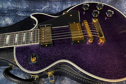 NEW! 2024 Gibson Dealer Select Custom Shop Les Paul Custom Purple Sparkle - Authorized Dealer - 10.3 lbs G03953