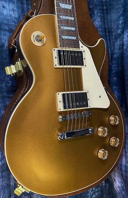 NEW ! 2024 Gibson Les Paul 50's Standard Bizarre Guitar 50th Anniversary Limited Edition All Gold Top, Back & Neck - Upgraded 57 Classic Pick-Ups - Speed Knobs - Titanium Saddles - Authorized Dealer - G03805 - Only 8.8 lbs!