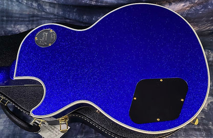 NEW ! 2024 Gibson Special Order Custom Shop Les Paul Custom Dealer Select - Dark Blue Sparkle - Authorized Dealer - Only 9.75 lbs - G03857