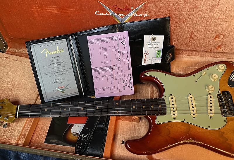 NEW ! 2024 Fender Custom Shop '62 Reissue Stratocaster Heavy Relic Limited Edition - Aged Cherry Sunburst - Authorized Dealer - 7.5lbs - G03937