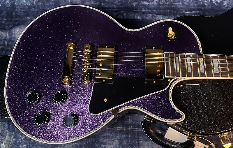 NEW! 2024 Gibson Dealer Select Custom Shop Les Paul Custom Purple Sparkle - Authorized Dealer - 10.5 lbs of TONE! G03947