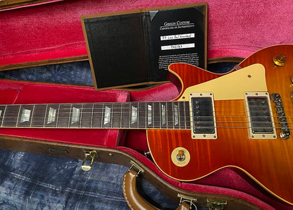 NEW! 2024 Gibson Custom Shop 1959 Les Paul Standard VOS - Sunrise Teaburst - Hand-Picked Top - Dealer Select - 8.6 lbs - Authorized Dealer - G03866