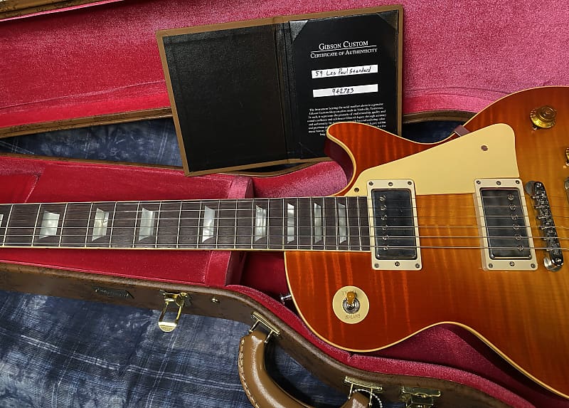 NEW! 2024 Gibson Custom Shop 1959 Les Paul Standard VOS - Sunrise Teaburst - Hand-Picked Top - Dealer Select - 8.6 lbs - Authorized Dealer - G03866