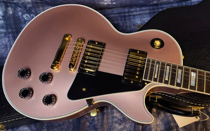 BRAND NEW! 2024 Gibson Dealer Select Custom Shop Les Paul Custom - Rose Gold Authorized Dealer - 10.1 lbs - G03324