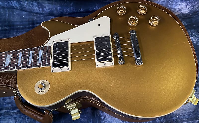 NEW ! 2024 Gibson Les Paul 50's Standard Bizarre Guitar 50th Anniversary Limited Edition All Gold Top, Back & Neck - Upgraded 57 Classic Pick-Ups - Speed Knobs - Titanium Saddles - Authorized Dealer - G03769 - 9.5 lbs