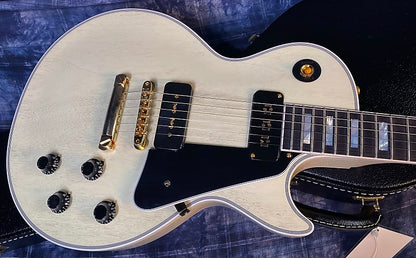 NEW ! 2024 Gibson Custom Shop Historic 2-Pickup '54 Les Paul Custom Reissue Dealer Select - P-90's Staple Pick-Up - TV White - VOS - Authorized Dealer - 9.5 lbs - Limited Edition - G03837