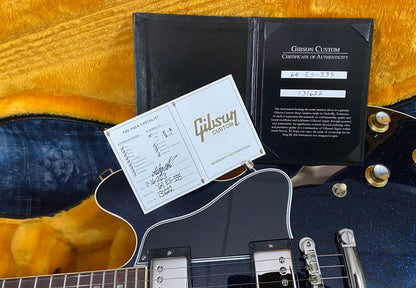 UNPLAYED 2023 Gibson Custom Shop 1964 ES-335 Reissue - Brunswick Blue - Authorized Dealer - 7.6 lbs - In-Stock G02088 - OPEN BOX - SAVE BIG!