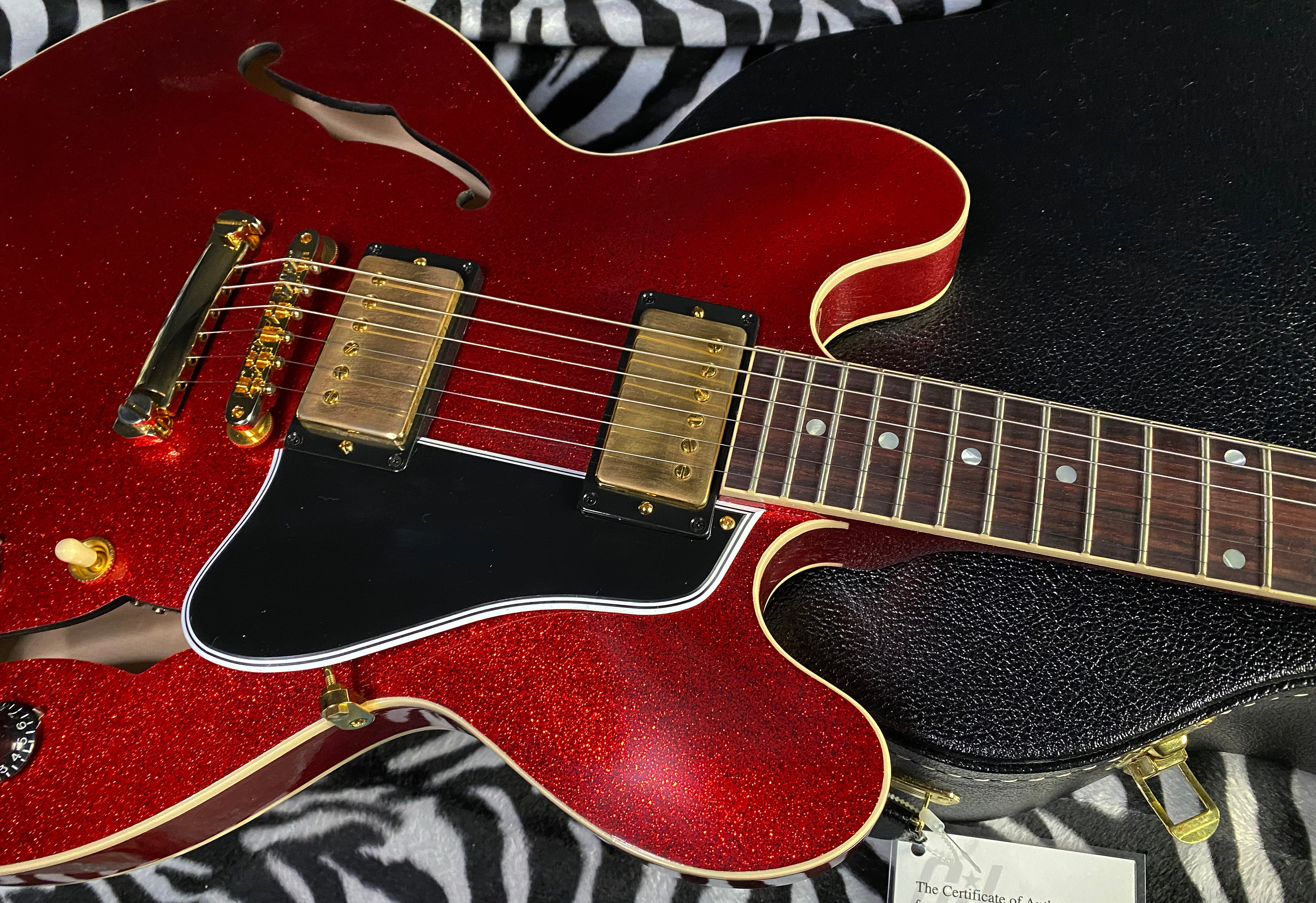 NEW! 2024 Gibson Custom Shop 1961 ES-335 Reissue - Red Sparkle VOS Finish - Custom Order Made 2 Measure - Limited Edition! - Authorized Dealer - 8lbs - In-Stock G02737