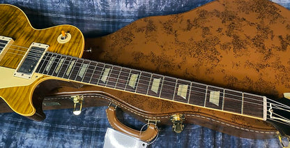 NEW ! 2024 Gibson Custom Shop Dealer Select '59 Les Paul Standard Reissue - Yellow Tiger - Monster Hand Picked Top - 8.8lbs - Authorized Dealer - G03721