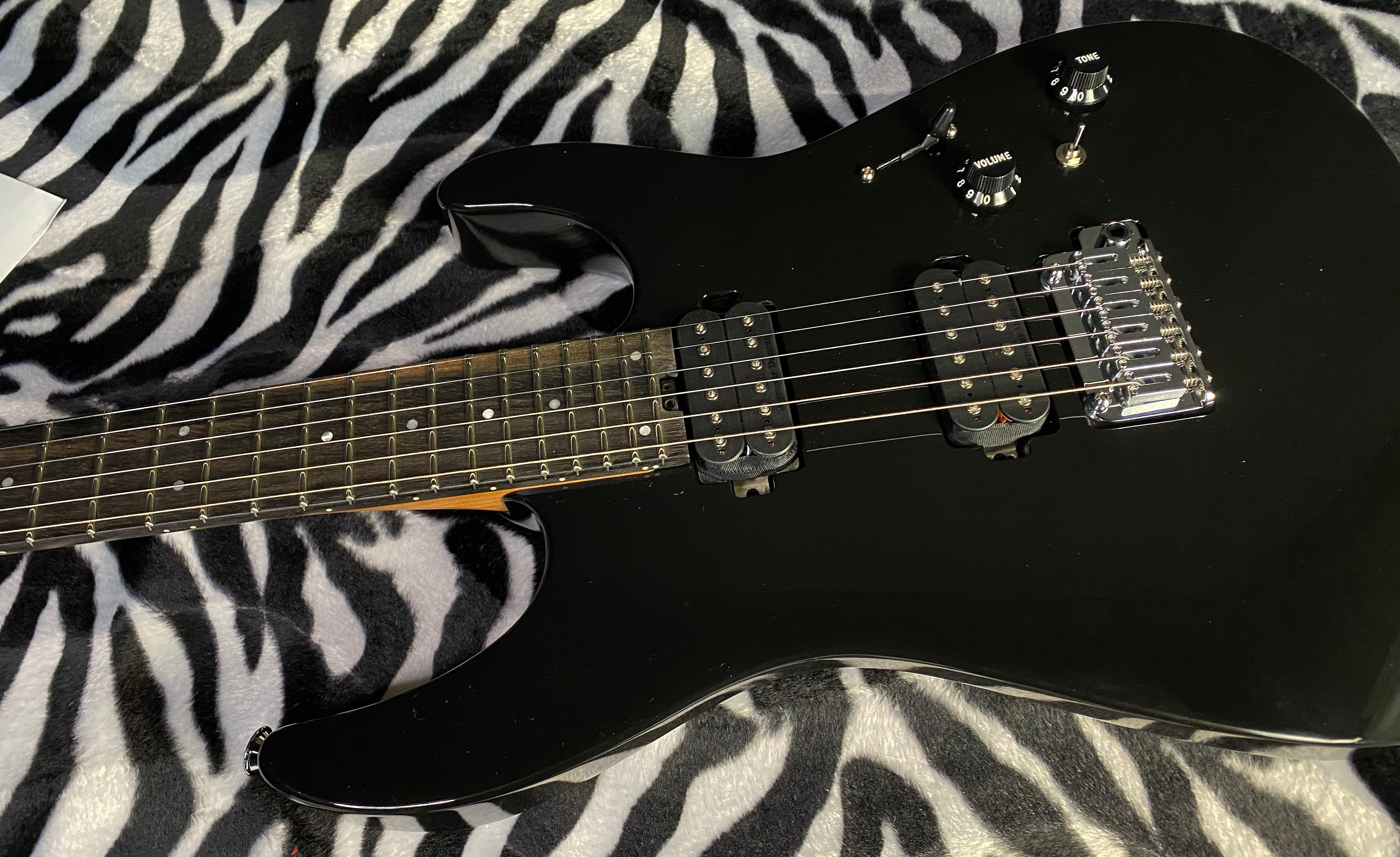 NEW ! 2024 Charvel Pro-Mod DK24 HH 2PT CM - Caramelized Maple Board - Gloss Black - Authorized Dealer - In-Stock! 7.65 lbs - G02631