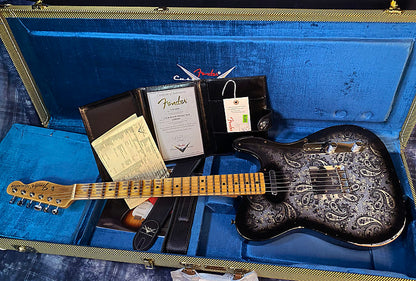 NEW! 2024 Fender Custom Shop '68 Reissue Telecaster Relic Limited Edition - Black Paisley - Authorized Dealer - 7.5 lbs - G04097