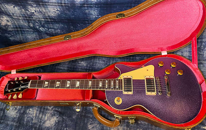 NEW! 2024 Gibson Custom Shop Dealer Select Murphy Lab '57 Les Paul - Purple Sparkle Ultra Light Aged - Authorized Dealer - 8.5 lbs - G04215