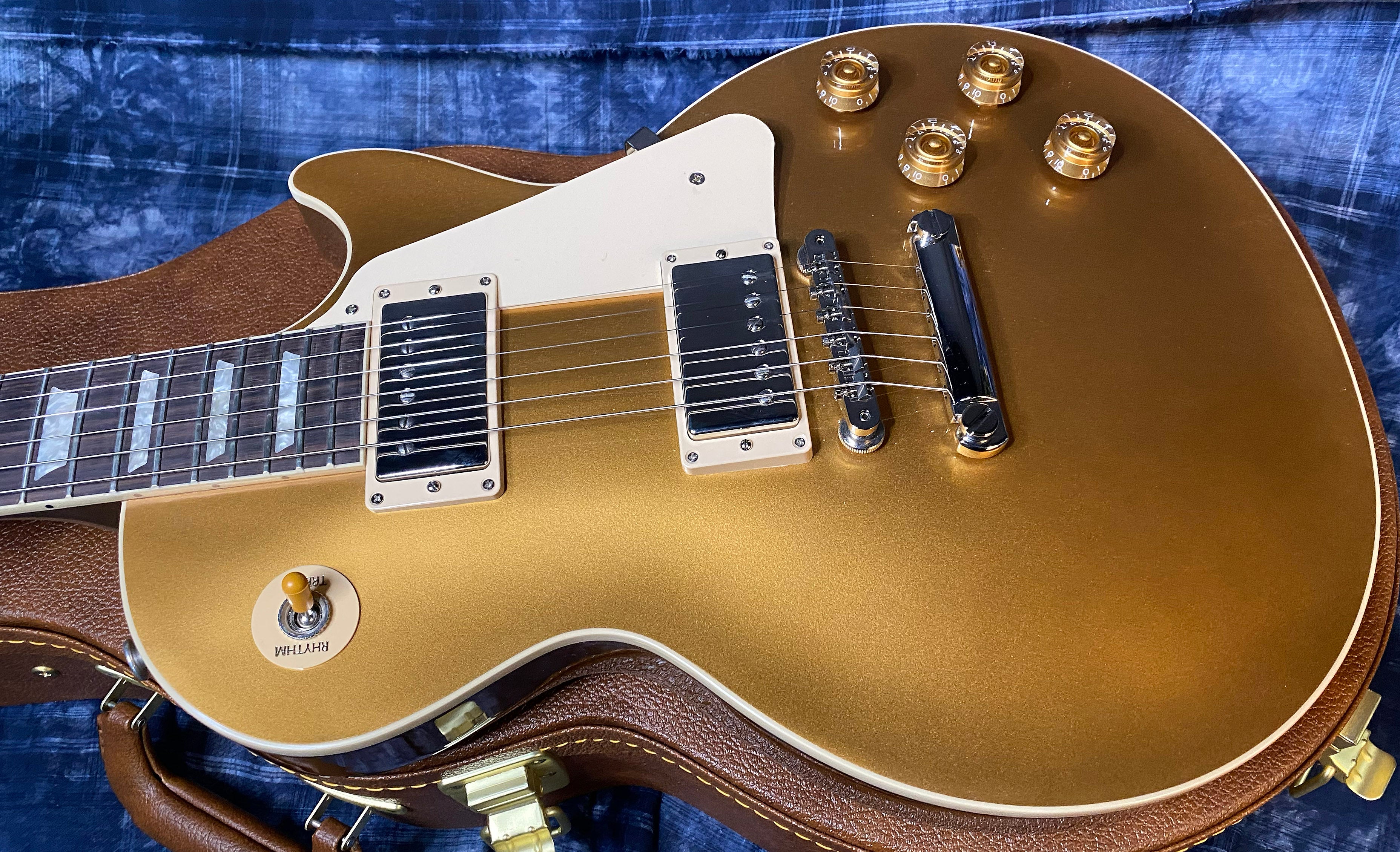 NEW ! 2024 Gibson Les Paul 50's Standard Bizarre Guitar 50th Anniversary Limited Edition All Gold Top, Back & Neck - Upgraded 57 Classic Pick-Ups - Speed Knobs - Titanium Saddles - Authorized Dealer - G03514 - Only 9.4 lbs!