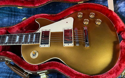 NEW ! 2024 Gibson Les Paul 50's Standard Bizarre Guitar 50th Anniversary Limited Edition All Gold Top, Back & Neck - Upgraded 57 Classic Pick-Ups - Speed Knobs - Titanium Saddles - Authorized Dealer - G03771 - 10.1 lbs