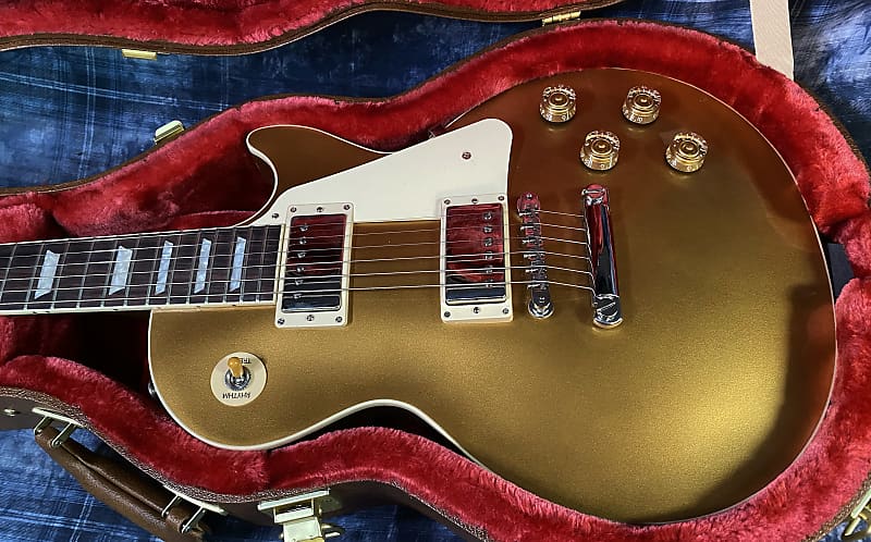 NEW ! 2024 Gibson Les Paul 50's Standard Bizarre Guitar 50th Anniversary Limited Edition All Gold Top, Back & Neck - Upgraded 57 Classic Pick-Ups - Speed Knobs - Titanium Saddles - Authorized Dealer - G03771 - 10.1 lbs