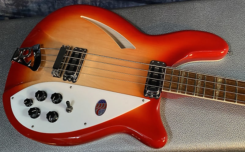 NEW ! 2024 Rickenbacker 4005V Fire Glo FG Fireglo Semi-Hollow Body Bass - Authorized Dealer - In-Stock! 9.1 lbs - G03897