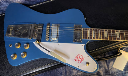 NEW ! 2024 Gibson Custom 1963 Firebird V w/ Maestro Vibrola - Murphy Lab Ultra Light Aged Pelham Blue - Authorized Dealer - G03328