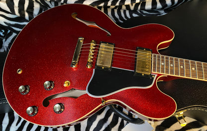 NEW! 2024 Gibson Custom Shop 1961 ES-335 Reissue - Red Sparkle VOS Finish - Custom Order Made 2 Measure - Limited Edition! - Authorized Dealer - 8lbs - In-Stock G02409