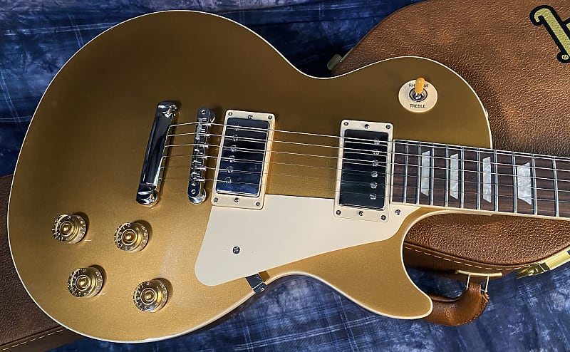 NEW ! 2024 Gibson Les Paul 50's Standard Bizarre Guitar 50th Anniversary Limited Edition All Gold Top, Back & Neck - Upgraded 57 Classic Pick-Ups - Speed Knobs - Titanium Saddles - Authorized Dealer - G03773 - 9 lbs