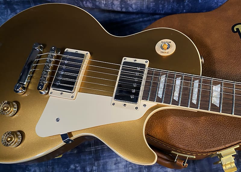 NEW ! 2024 Gibson Les Paul 50's Standard Bizarre Guitar 50th Anniversary Limited Edition All Gold Top, Back & Neck - Upgraded 57 Classic Pick-Ups - Speed Knobs - Titanium Saddles - Authorized Dealer - G03805 - Only 8.8 lbs!