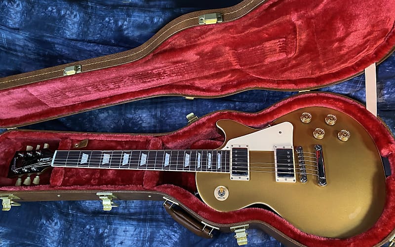 NEW ! 2024 Gibson Les Paul 50's Standard Bizarre Guitar 50th Anniversary Limited Edition All Gold Top, Back & Neck - Upgraded 57 Classic Pick-Ups - Speed Knobs - Titanium Saddles - Authorized Dealer - G03806 - 10.9 lbs - WOW!