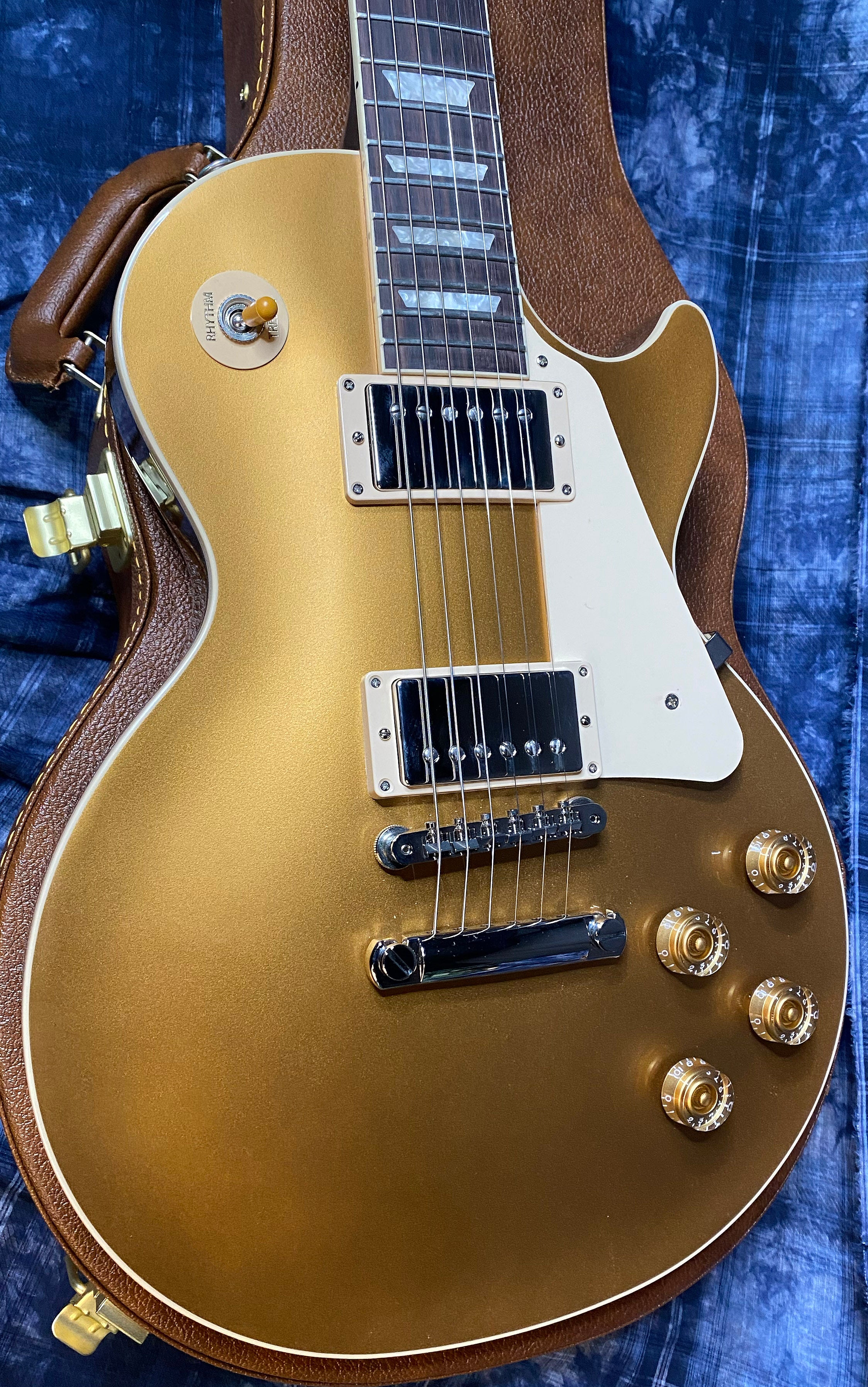 NEW ! 2024 Gibson Les Paul 50's Standard Bizarre Guitar 50th Anniversary Limited Edition All Gold Top, Back & Neck - Upgraded 57 Classic Pick-Ups - Speed Knobs - Titanium Saddles - Authorized Dealer - G03514 - Only 9.4 lbs!