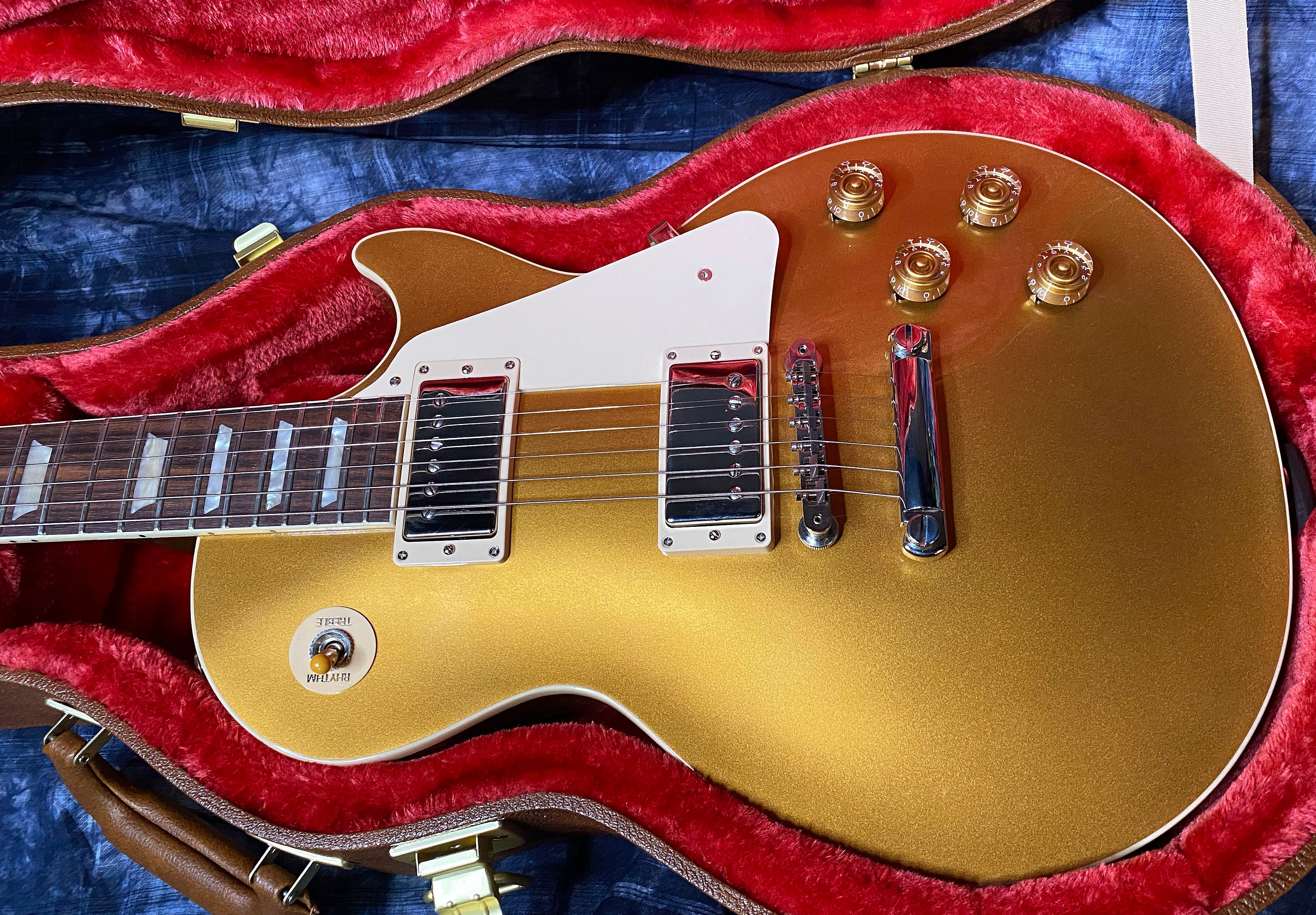 NEW ! 2024 Gibson Les Paul 50's Standard Bizarre Guitar 50th Anniversary Limited Edition All Gold Top, Back & Neck - Upgraded 57 Classic Pick-Ups - Speed Knobs - Titanium Saddles - Authorized Dealer - G03505 - Only 9.4 lbs