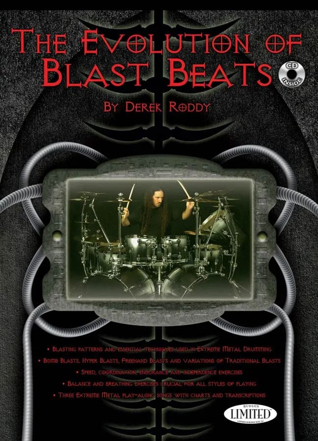 Hudson Music The Evolution Of Blast Beats Paperback By Derek Roddy / Authorized Dealer