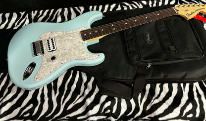 NEW 2023 Fender Limited Edition Tom DeLonge Signature Stratocaster Daphne Blue 7lbs- Authorized Dealer- In Stock! G01839