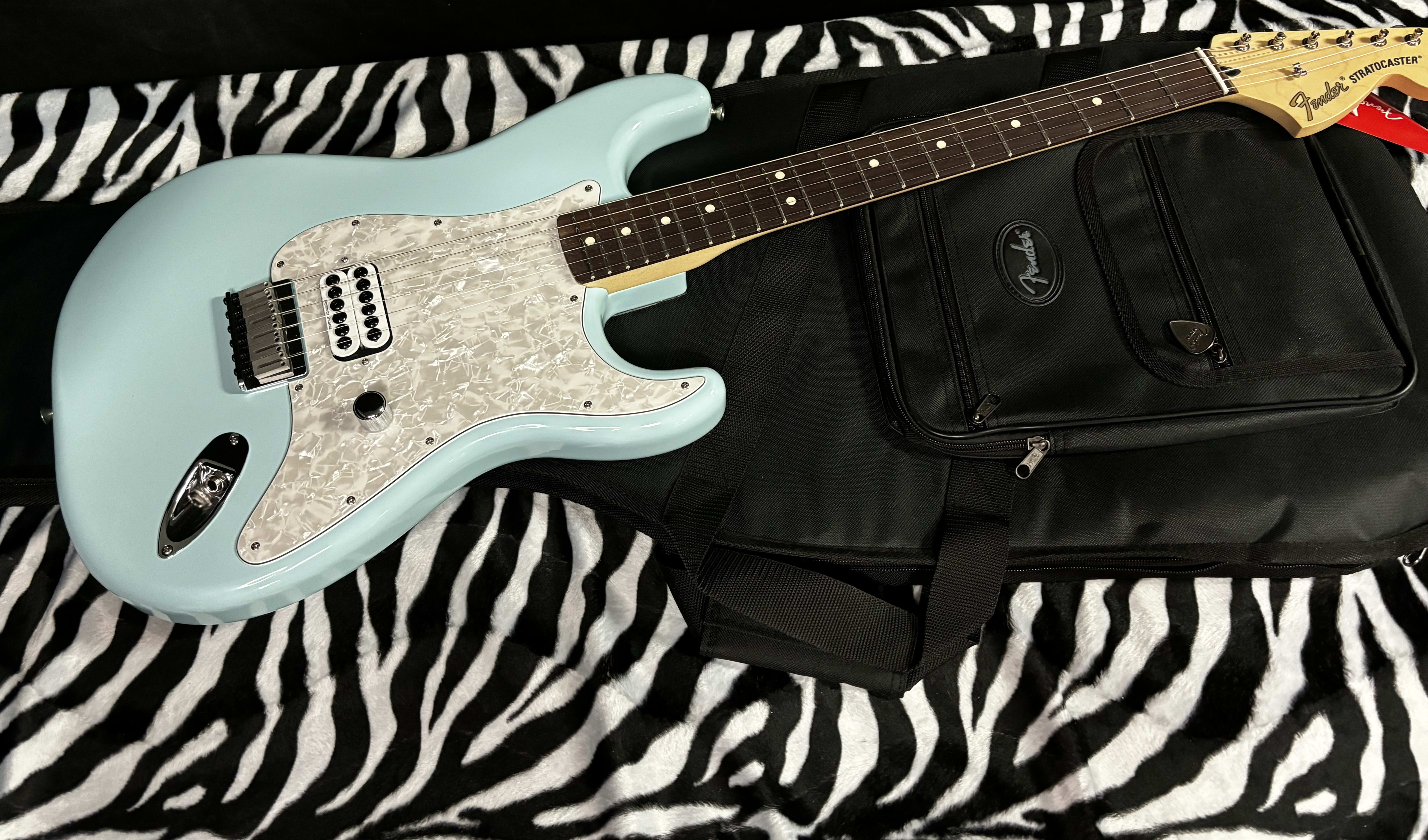 NEW 2023 Fender Limited Edition Tom DeLonge Signature Stratocaster Daphne Blue 7lbs- Authorized Dealer- In Stock! G01839