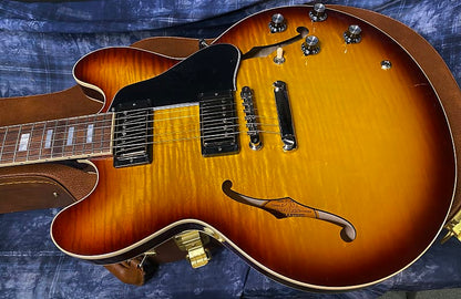 BRAND NEW ! 2024 Gibson ES-335 Block Figured Iced Tea - Authorized Dealer - 7.6 lbs - In Stock! G03816