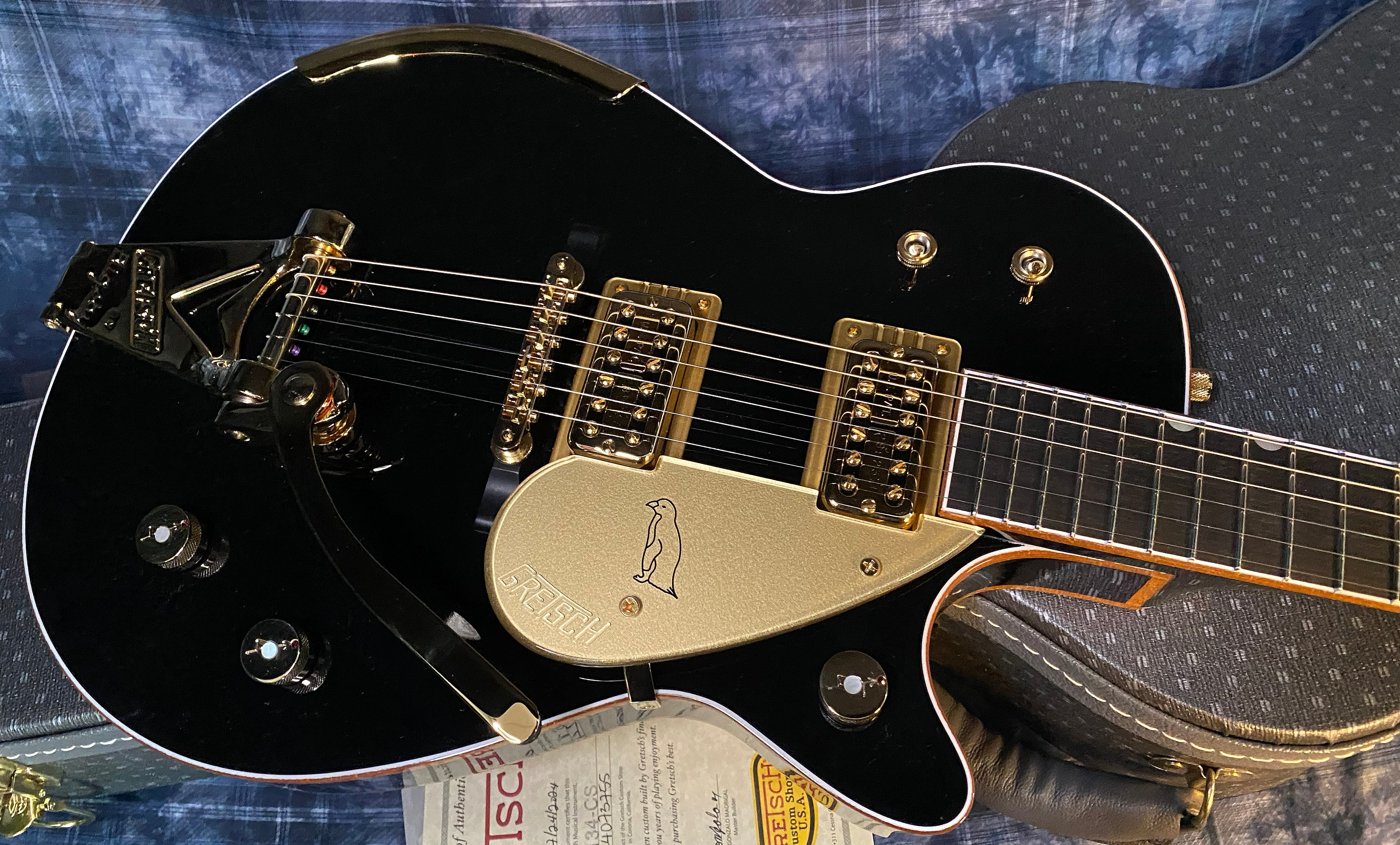 NEW! 2024 Gretsch G6134CS Penguin - Bigsby - Master Built - Gonzalo Madrigal - Gloss Black - Authorized Dealer! RARE! Weighs 8.6lbs - G03448