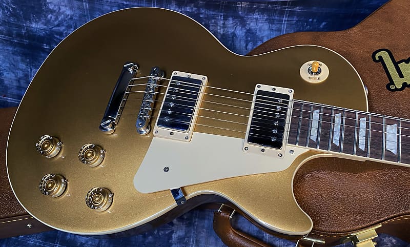 NEW ! 2024 Gibson Les Paul 50's Standard Bizarre Guitar 50th Anniversary Limited Edition All Gold Top, Back & Neck - Upgraded 57 Classic Pick-Ups - Speed Knobs - Titanium Saddles - Authorized Dealer - G03807 - Only 9.1 lbs!