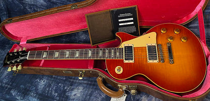 NEW! 2024 Gibson Custom Shop 1959 Les Paul Standard VOS - Sunrise Teaburst - Hand-Picked Top - Dealer Select - 9 lbs - Authorized Dealer - G03851