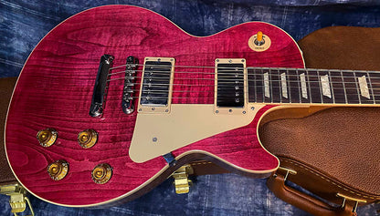 BRAND NEW ! 2024 Gibson Les Paul Standard '50s Translucent Fuchsia - Beautiful Flame Top! - 9.5 lbs - Authorized Dealer - G03763